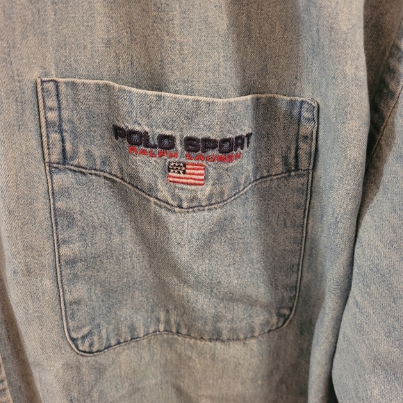 Vintage US Polo Jean Denim Shirt - Picture 5 of 5